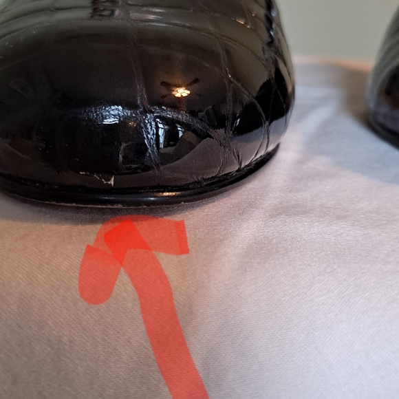 Ros Hommerson Black Patent Leather Slingback - Picture 3 of 4